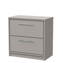 Hudson Reed Lille 800mm Floor Standing 2 - drawer Vanity With Worktop Contemp Pebble Grey MFC Smooth Matt 818x805x460mm - JJ Building Materials