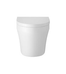 Hudson Reed Luna Back To Wall Pan & Seat Contemp Gloss White Vitreous China 445x350x555mm - JJ Building Materials