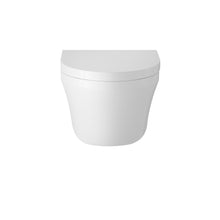 Hudson Reed Luna Wall Hung Pan & Seat Contemp White Vitreous China 445x360x530mm - JJ Building Materials