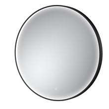 Hudson Reed Mensa Black Frame Led Mirror - 800mm Contemp Aluminium 800x800x47mm - JJ Building Materials