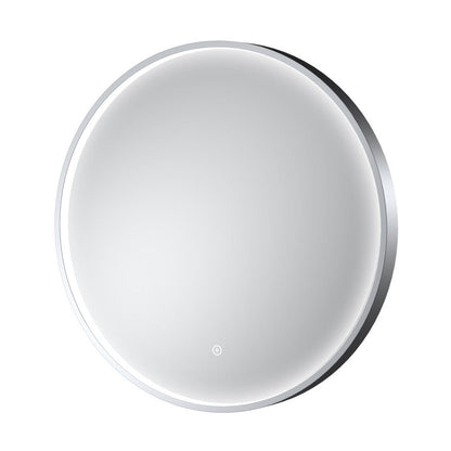 Hudson Reed Mensa Polished Chrome Frame Led Mirror - 600mm Contemp Aluminium 600x600x47mm - JJ Building Materials