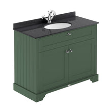Hudson Reed Old London 1000mm Cabinet & Marble Top (1th) Trad Hunter Green MDF Vinyl Smooth Matt 886x1020x470mm - LOF876 - JJ Building Materials