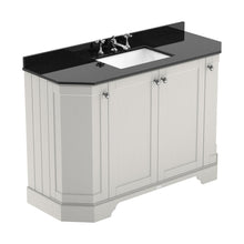 Hudson Reed Old London 1200mm 4-door Angled Unit & Marble Top 3th Trad Timeless Sand MDF Vinyl Textured Woodgrain 888x1236x470mm - LOF459 - JJ Building Materials