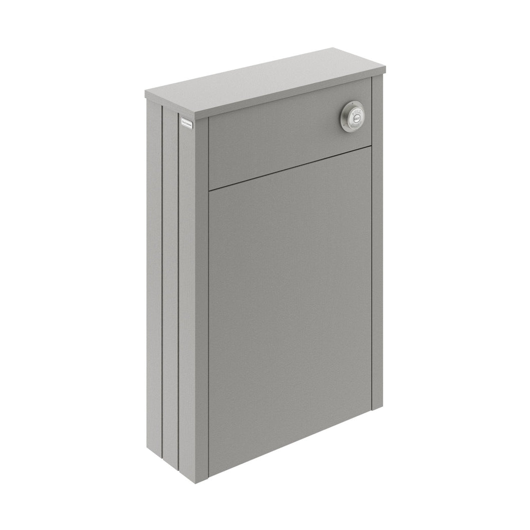 Hudson Reed Old London 550mm Wc Unit Trad Storm Grey MDF Vinyl Textured Woodgrain 828x560x205mm - JJ Building Materials