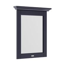 Hudson Reed Old London 600mm Flat Mirror Trad Twilight Blue MDF Vinyl Textured Woodgrain 694x600x68mm - JJ Building Materials