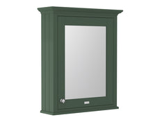 Hudson Reed Old London 600mm Mirror Cabinet Trad Hunter Green MDF Vinyl Smooth Matt 752x650x193mm - JJ Building Materials