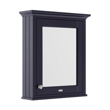Hudson Reed Old London 600mm Mirror Cabinet Trad Twilight Blue MDF Vinyl Textured Woodgrain 752x650x193mm - JJ Building Materials