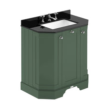 Hudson Reed Old London 750mm 3-door Angled Unit & Marble Top 3th Trad Hunter Green MDF Vinyl Smooth Matt 888x786x470mm - LOF815 - JJ Building Materials