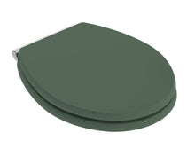 Hudson Reed Old London Carlton Toilet Seat Trad Hunter Green MDF Vinyl,zinc Alloy 60x350x451mm - JJ Building Materials