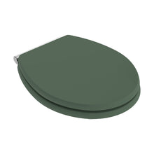 Hudson Reed Old London Carlton Toilet Seat Trad Hunter Green MDF Vinyl,zinc Alloy 60x350x451mm - JJ Building Materials