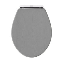 Hudson Reed Old London Carlton Toilet Seat Trad Storm Grey MDF Vinyl,zinc Alloy 60x350x451mm - JJ Building Materials
