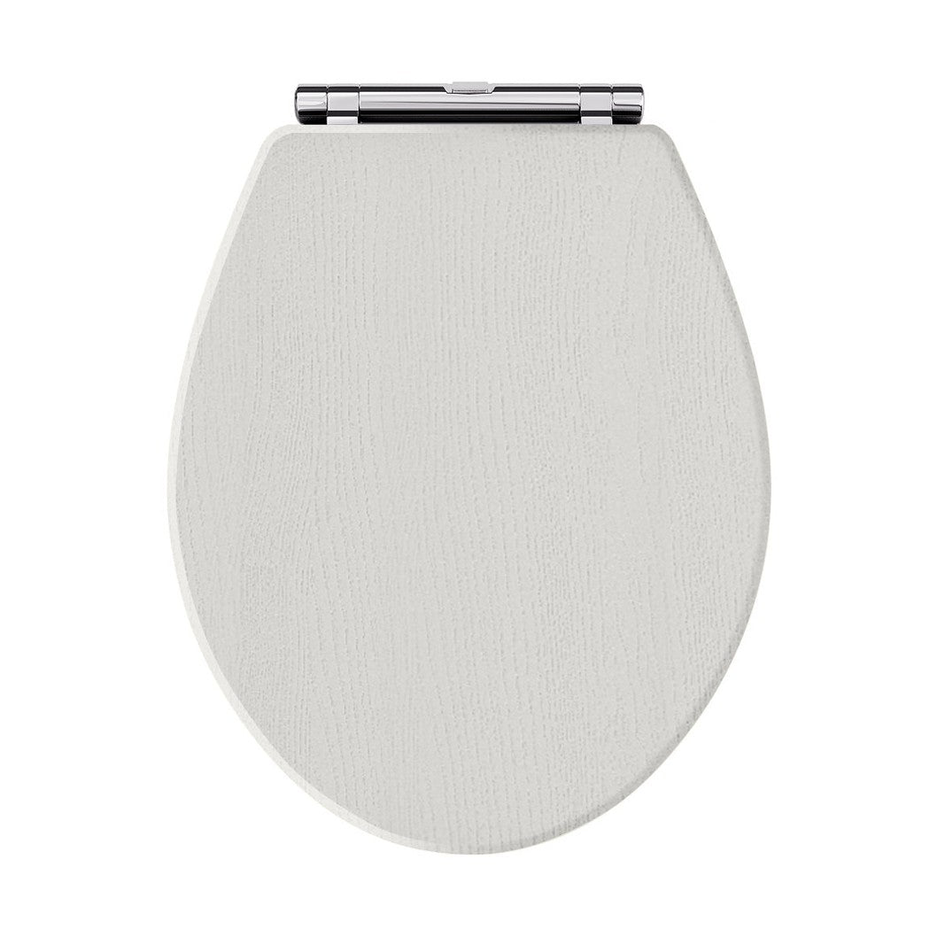 Hudson Reed Old London Carlton Toilet Seat Trad Timeless Sand MDF Vinyl,zinc Alloy 60x350x451mm - JJ Building Materials