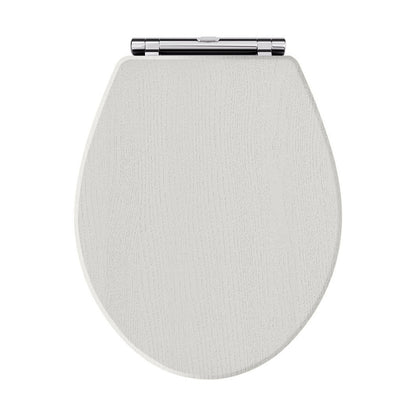 Hudson Reed Old London Carlton Toilet Seat Trad Timeless Sand MDF Vinyl,zinc Alloy 60x350x451mm - JJ Building Materials