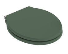 Hudson Reed Old London Ryther Toilet Seat Trad Hunter Green MDF Vinyl,zinc Alloy 60x373x460mm - JJ Building Materials