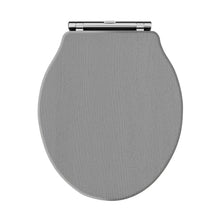Hudson Reed Old London Ryther Toilet Seat Trad Storm Grey MDF Vinyl,zinc Alloy 60x373x460mm - JJ Building Materials