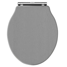 Hudson Reed Old London Ryther Toilet Seat Trad Storm Grey MDF Vinyl,zinc Alloy 60x373x460mm - JJ Building Materials