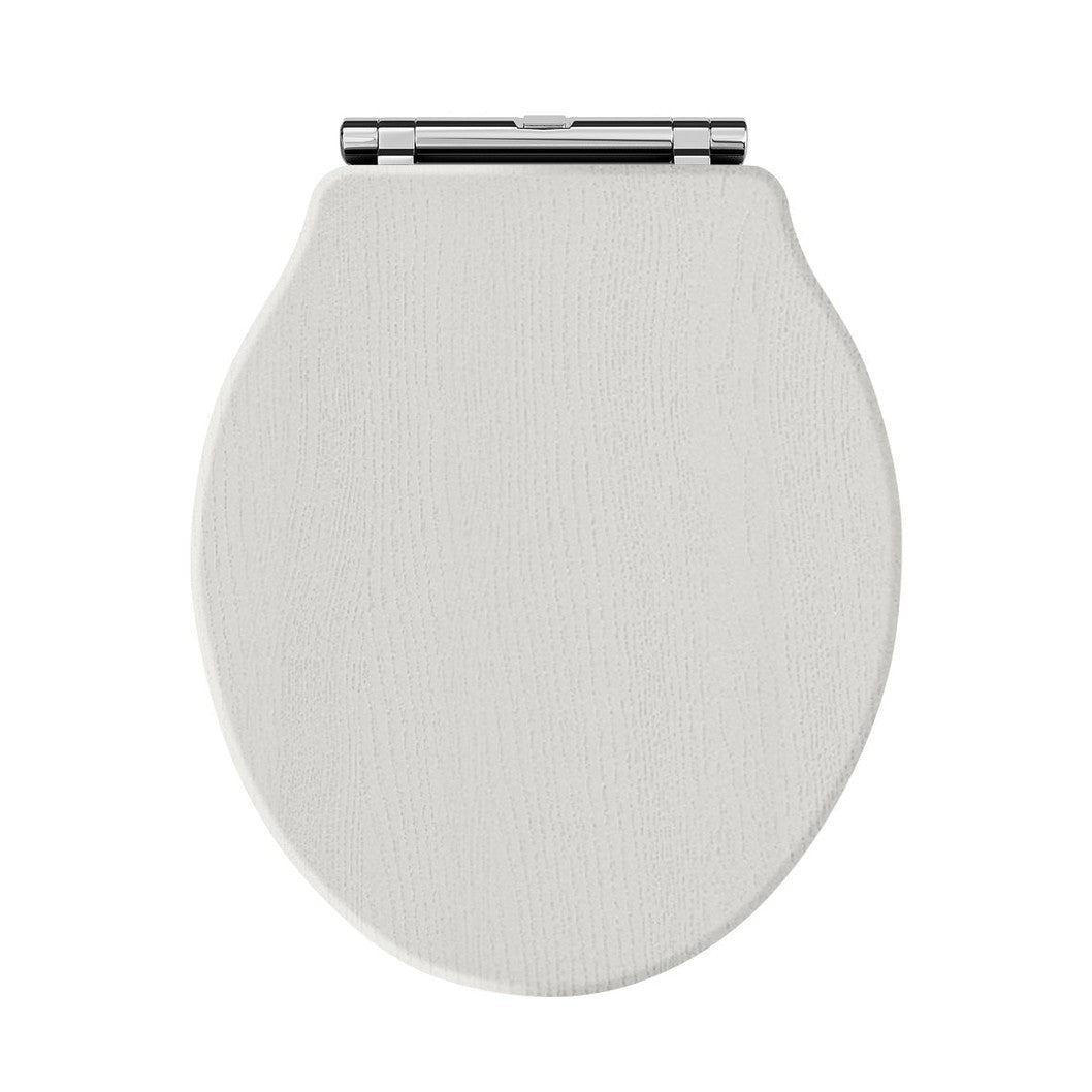 Hudson Reed Old London Ryther Toilet Seat Trad Timeless Sand MDF Vinyl,zinc Alloy 60x373x460mm - JJ Building Materials