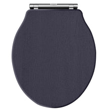 Hudson Reed Old London Ryther Toilet Seat Trad Twilight Blue MDF Vinyl,zinc Alloy 60x373x460mm - JJ Building Materials
