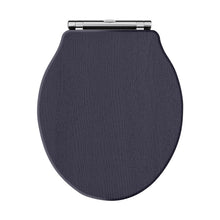 Hudson Reed Old London Ryther Toilet Seat Trad Twilight Blue MDF Vinyl,zinc Alloy 60x373x460mm - JJ Building Materials