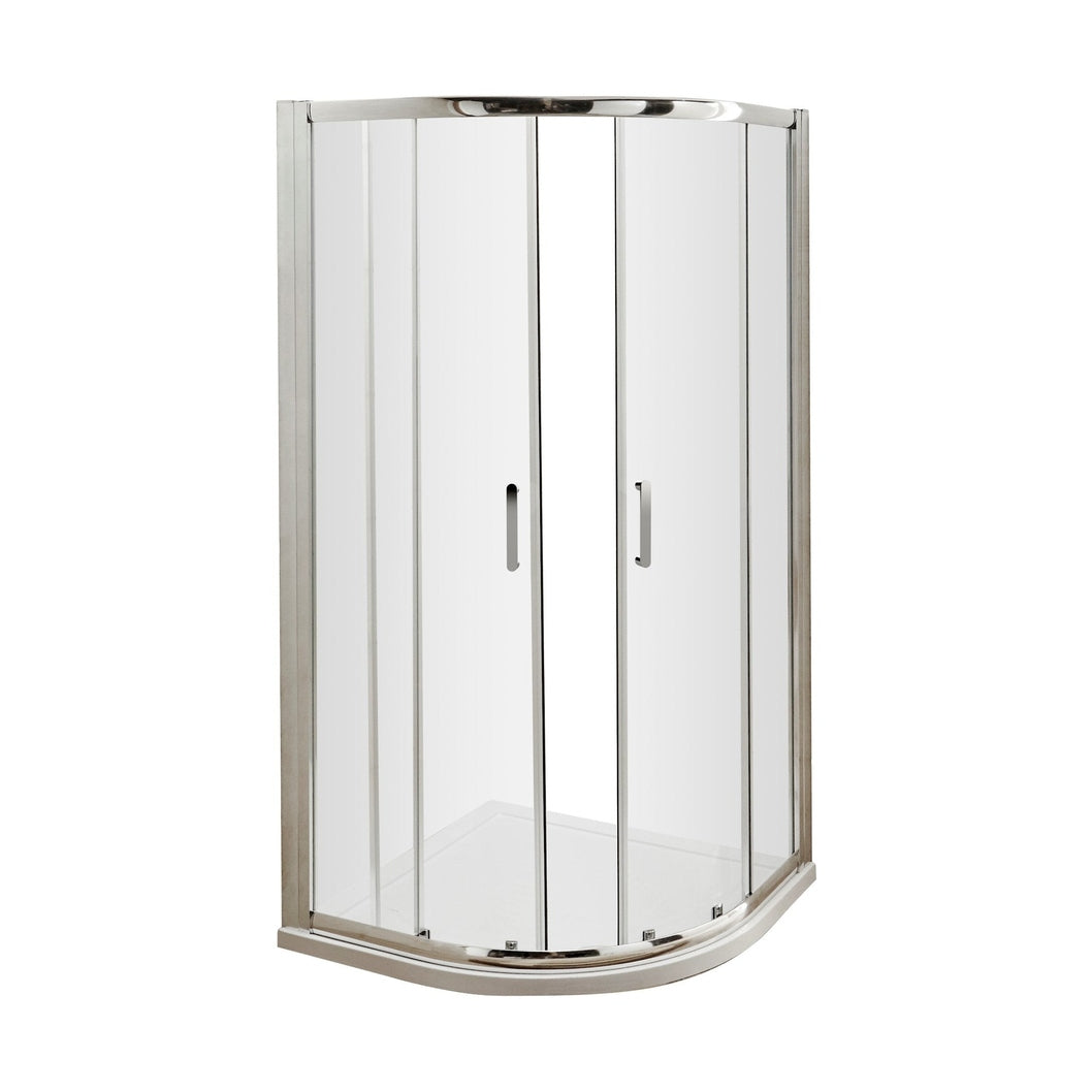 Hudson Reed Pacific 1000mm Quadrant Contemp Chrome Aluminium,metal 1850x980x980mm - AQU10H3 - JJ Building Materials
