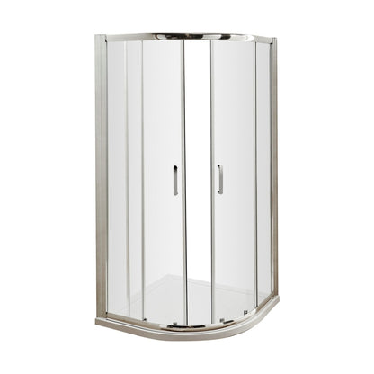 Hudson Reed Pacific 1000mm Quadrant Contemp Chrome Aluminium,metal 1850x980x980mm - AQU10H3 - JJ Building Materials