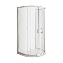 Hudson Reed Pacific 1050mm D Shape Enclosure Contemp Chrome Aluminium,metal 1850x1050x925mm - JJ Building Materials