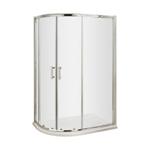 Hudson Reed Pacific 1200 X 800mm Offset Quadrant Contemp Chrome Aluminium,metal 1850x1180x780mm - AQU128 - JJ Building Materials