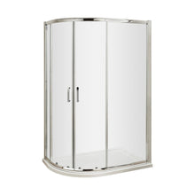 Hudson Reed Pacific 1200 X 800mm Offset Quadrant Contemp Chrome Aluminium,metal 1850x1180x780mm - AQU128H3 - JJ Building Materials