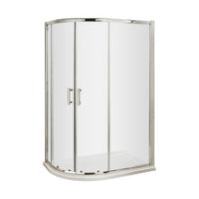 Hudson Reed Pacific 1200 X 900mm Offset Quadrant Contemp Chrome Aluminium,metal 1850x1180x880mm - AQU129 - JJ Building Materials