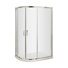 Hudson Reed Pacific 1200 X 900mm Offset Quadrant Contemp Chrome Aluminium,metal 1850x1180x880mm - AQU129H3 - JJ Building Materials