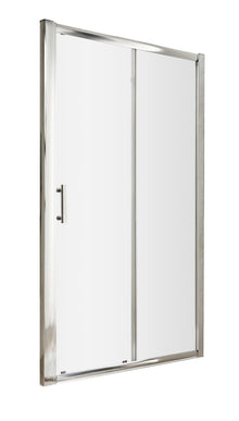 Hudson Reed Pacific 1200mm Single Sliding Door Contemp Chrome Aluminium,metal 1850x1190x44mm - AQSL12 - JJ Building Materials
