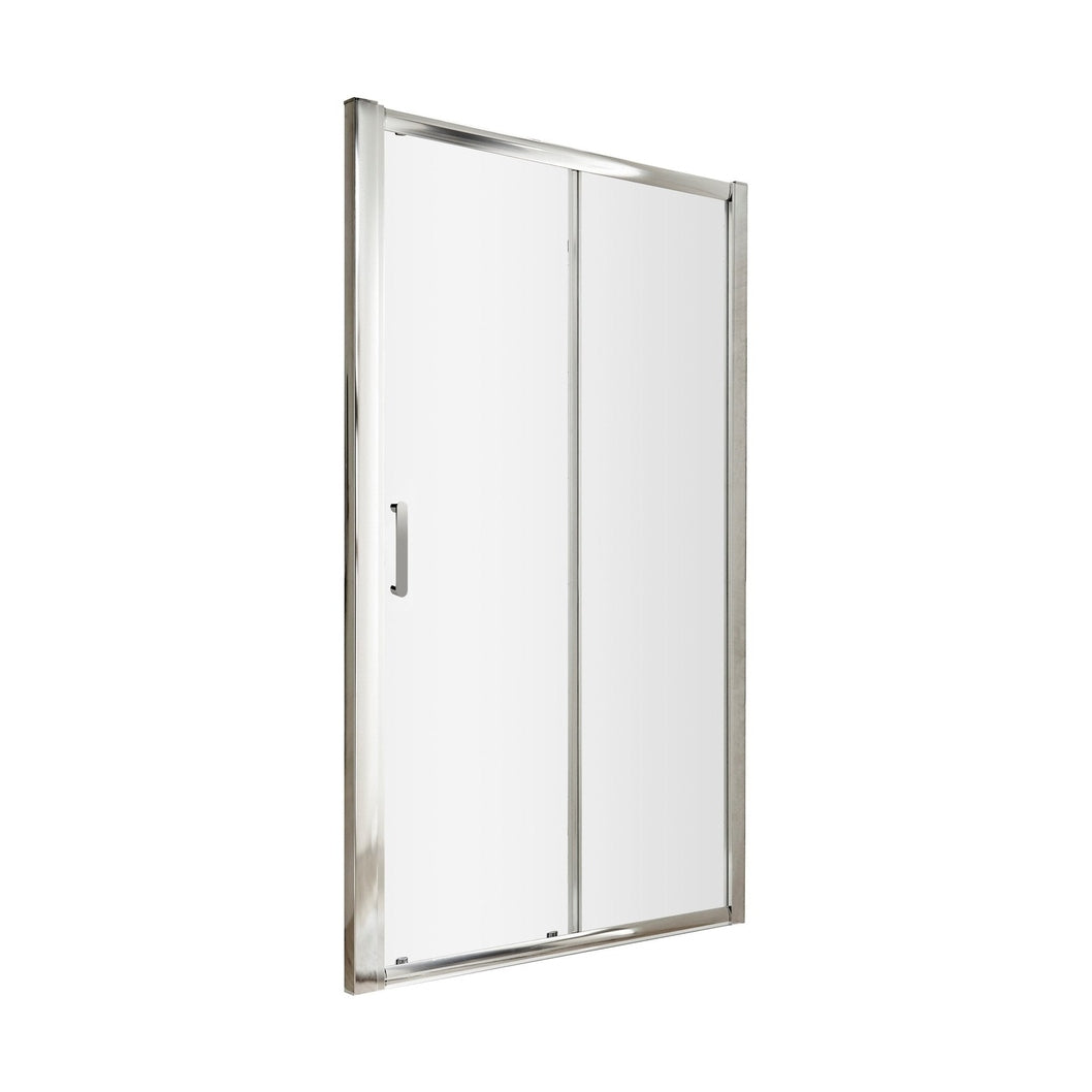 Hudson Reed Pacific 1200mm Single Sliding Door Contemp Chrome Aluminium,metal 1850x1190x44mm - AQSL12H3 - JJ Building Materials