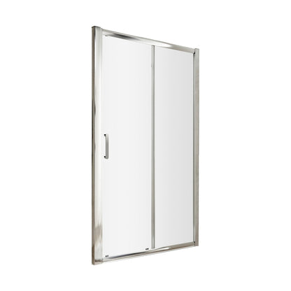 Hudson Reed Pacific 1200mm Single Sliding Door Contemp Chrome Aluminium,metal 1850x1190x44mm - AQSL12H3 - JJ Building Materials