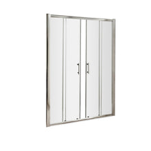 Hudson Reed Pacific 1400mm Double Sliding Door Contemp Chrome Aluminium,metal 1850x1390x44mm - AQSLD14 - JJ Building Materials