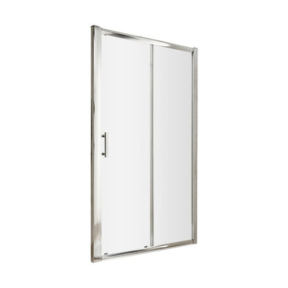 Hudson Reed Pacific 1400mm Single Sliding Door Contemp Chrome Aluminium,metal 1850x1390x44mm - AQSL14 - JJ Building Materials
