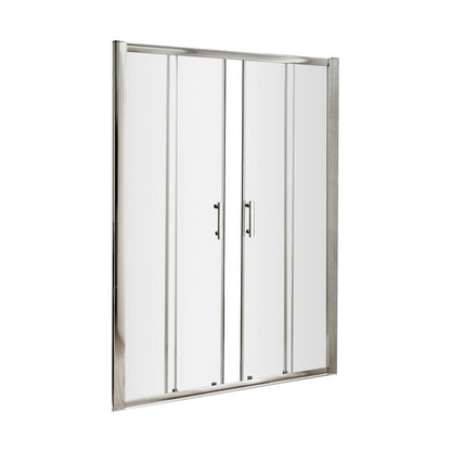 Hudson Reed Pacific 1700mm Double Sliding Door Contemp Chrome Aluminium,metal 1850x1690x44mm - AQSLD17 - JJ Building Materials