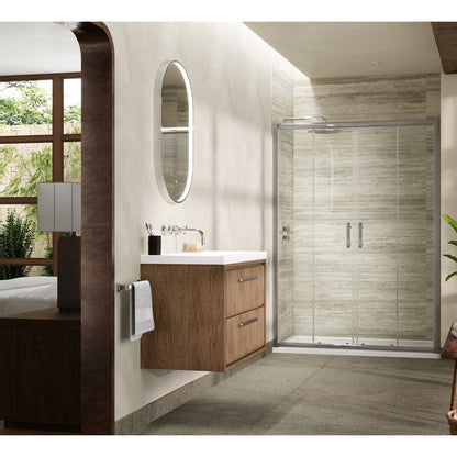 Hudson Reed Pacific 1700mm Double Sliding Door Contemp Chrome Aluminium,metal 1850x1690x44mm - AQSLD17 - JJ Building Materials