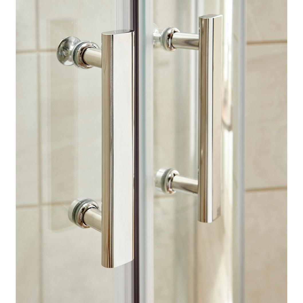 Hudson Reed Pacific 1700mm Double Sliding Door Contemp Chrome Aluminium,metal 1850x1690x44mm - AQSLD17 - JJ Building Materials