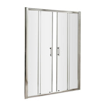 Hudson Reed Pacific 1700mm Double Sliding Door Contemp Chrome Aluminium,metal 1850x1690x44mm - AQSLD17 - JJ Building Materials