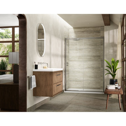 Hudson Reed Pacific 1700mm Single Sliding Door Contemp Chrome Aluminium,metal 1850x1690x44mm - AQSL17 - JJ Building Materials