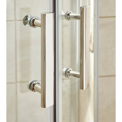 Hudson Reed Pacific 1700mm Single Sliding Door Contemp Chrome Aluminium,metal 1850x1690x44mm - AQSL17 - JJ Building Materials