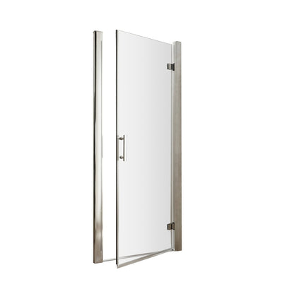Hudson Reed Pacific 760mm Hinged Door Contemp Chrome Aluminium,metal 1850x750x44mm - AQHD76 - JJ Building Materials