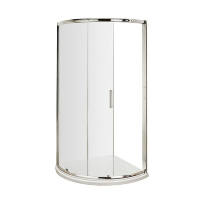 Hudson Reed Pacific 860mm Single Entry Quadrant Contemp Chrome Aluminium,metal 1850x910x910mm - AQSE1 - JJ Building Materials