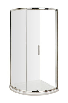 Hudson Reed Pacific 860mm Single Entry Quadrant Contemp Chrome Aluminium,metal 1850x910x910mm - AQSE1 - JJ Building Materials