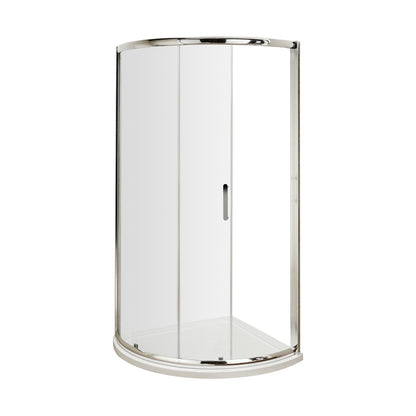 Hudson Reed Pacific 860mm Single Entry Quadrant Contemp Chrome Aluminium,metal 1850x910x910mm - AQSE1H3 - JJ Building Materials
