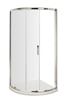 Hudson Reed Pacific 860mm Single Entry Quadrant Contemp Chrome Aluminium,metal 1850x910x910mm - AQSE1H3 - JJ Building Materials