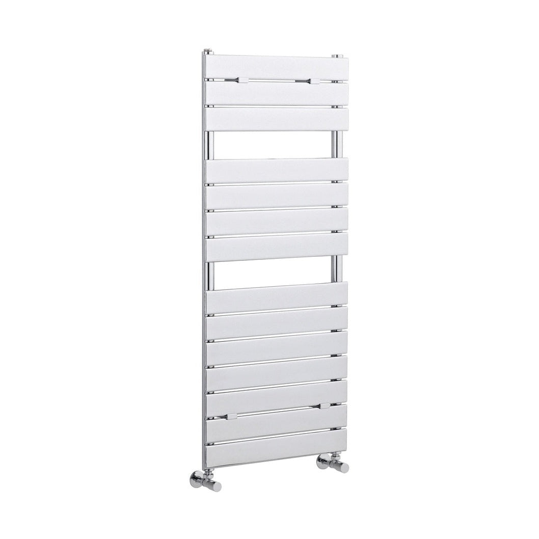 Hudson Reed Piazza Heated Towel Rail Contemp Chrome Steel 1213x500x45mm - JJ Building Materials