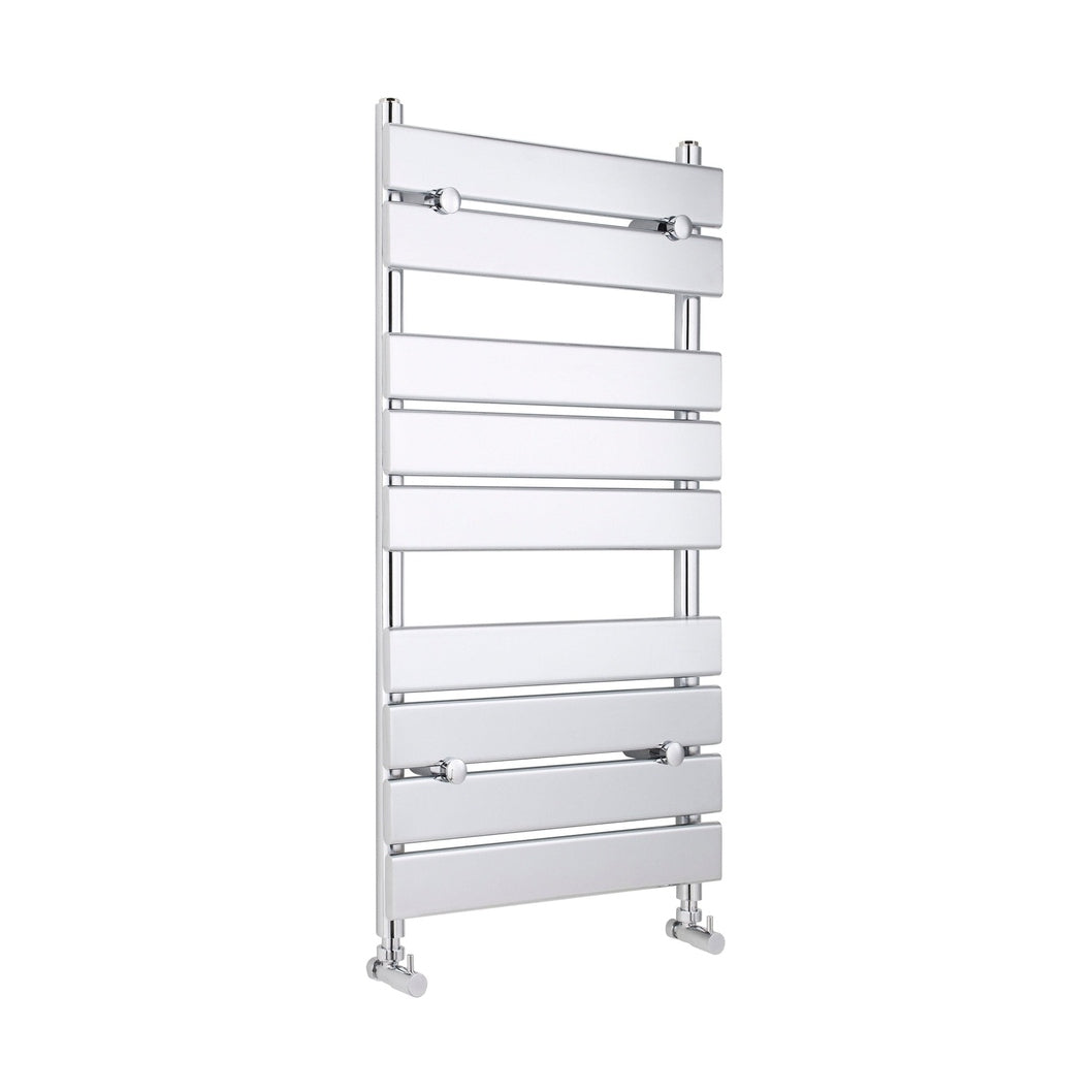 Hudson Reed Piazza Heated Towel Rail Contemp Chrome Steel 950x500x59mm - JJ Building Materials