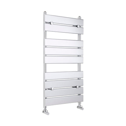 Hudson Reed Piazza Heated Towel Rail Contemp Chrome Steel 950x500x59mm - JJ Building Materials