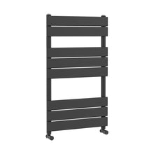 Hudson Reed Piazza Square Flat Towel Radiator 840x500 Contemp Anthracite Steel 840x500x30mm - JJ Building Materials